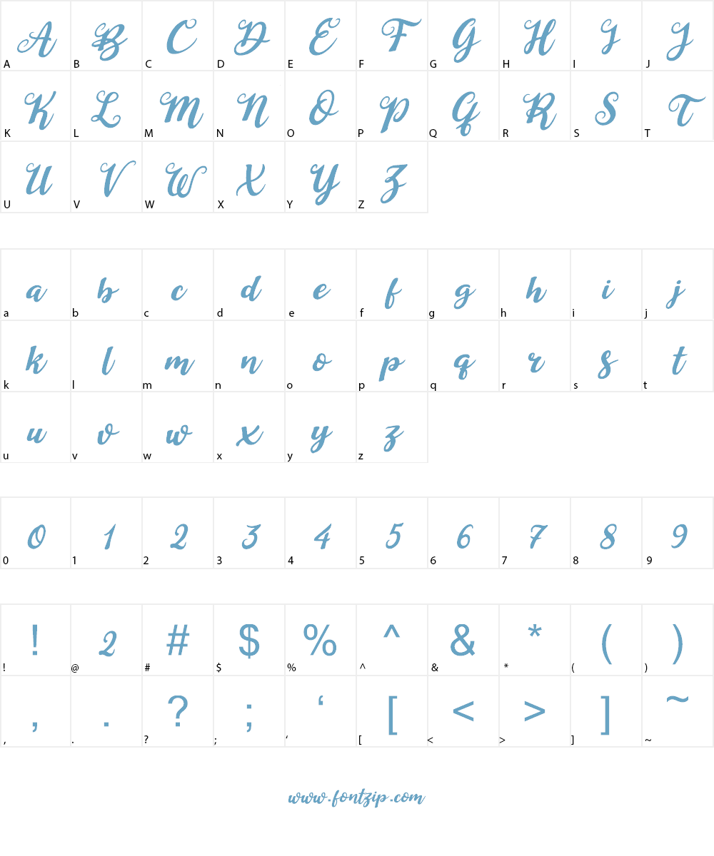 Duck in Shipah Italic Font Character